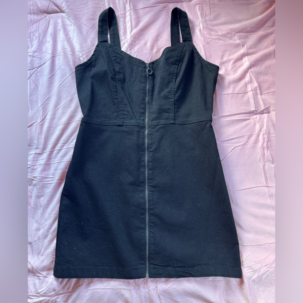 Celebrity Pink Black Denim Mini Dress